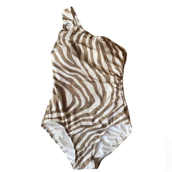 NWT Michael Kors one shoulder Swimsuit - Picture 3 of 5
